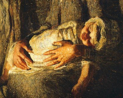 Le Due Madri (dettaglio) da Giovanni Segantini