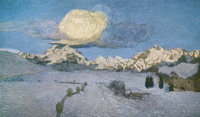 Trittico delle Alpi, morte, ca 1898 da Giovanni Segantini