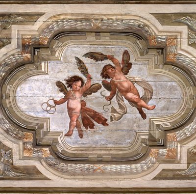 Cupidi, volta della Sala delle Virtù Teologali da Giovanni Stefano Danedi