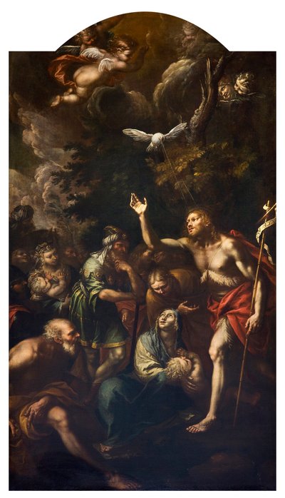 La Predicazione di San Giovanni Battista (1666) da Giovanni Stefano (1608 89) Danedi