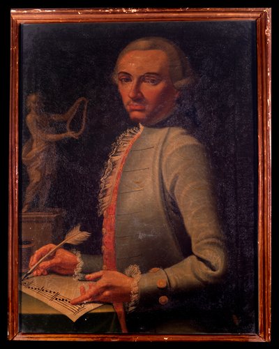 Ritratto del compositore e arpista austriaco Christian Joseph Lidarti da Giovanni Stella