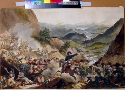 Il principe Pietro di Bagration guida i cosacchi all