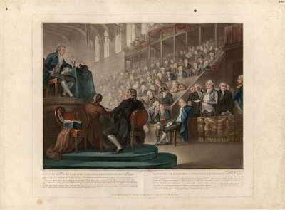 Luigi XVI davanti alla Convenzione Nazionale nel dicembre 1792, 1796 da Giovanni Vendramini