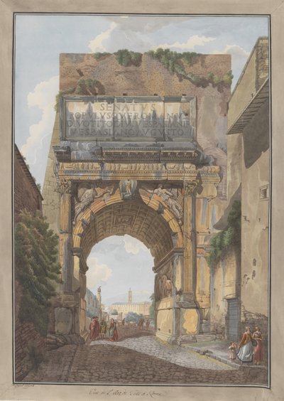 Arco di Tito da Giovanni Volpato, Louis Ducros
