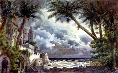 Otello, scenografia, c.1920-30 (illustrazione) da Giovanni Zuccarelli