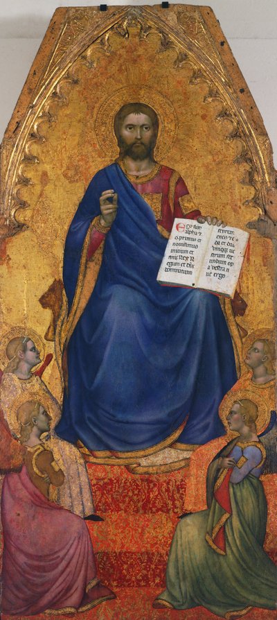 Cristo in trono adorato dagli angeli da Giovanni da Milano