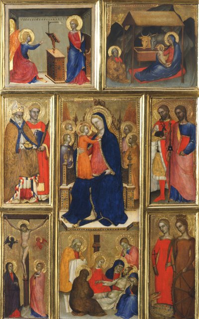 Polittico: Vergine Maria con Bambino e Santi da Giovanni da Milano