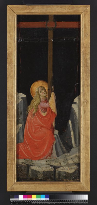 Maria Maddalena abbraccia la croce, retro da Giovanni dal Ponte
