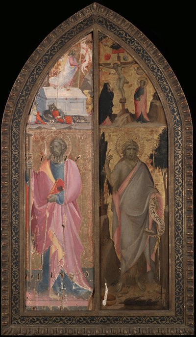 San Giacomo Maggiore e Resurrezione, San Giovanni Battista e Crocifissione da Giovanni dal Ponte