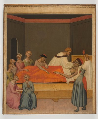 Estrema Unzione, c.1360 da Giovanni del Biondo dal Casentino