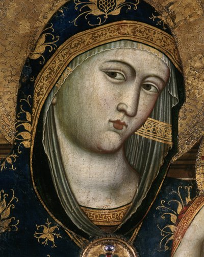 Vergine e Bambino (dettaglio) da Giovanni del Biondo dal Casentino