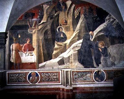 San Benedetto Riceve Pane e un Mantello dall