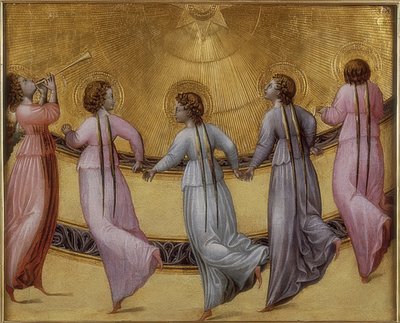 Cinque angeli danzanti da Giovanni di Paolo