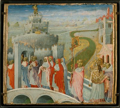 La processione di San Gregorio al Castello di Saint-Ange - La processione di San Gregorio a Castel Sant