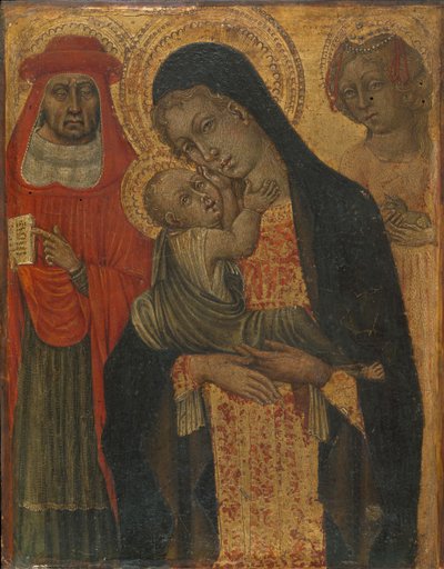 Madonna col Bambino con i santi Girolamo e Agnese, ca. 1465 da Giovanni di Paolo
