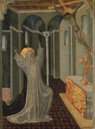 Santa Caterina da Siena che riceve le stimmate, ca. 1447-65 da Giovanni di Paolo