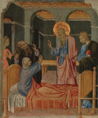 San Giovanni Evangelista resuscita Drusiana, ca. 1460 da Giovanni di Paolo