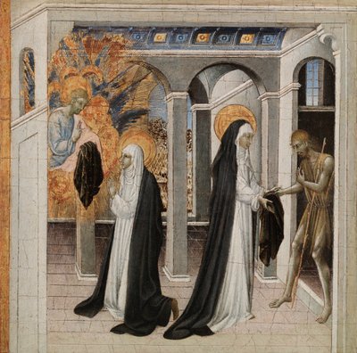 Santa Caterina da Siena e il Mendicante da Giovanni di Paolo