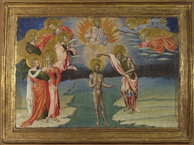 Il battesimo di Cristo Pannello Predella, 1454 da Giovanni di Paolo