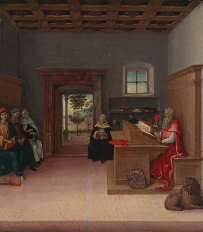 San Girolamo nello studio, 1500-04 circa (olio su tavola) da Giovanni di Pietro (c.1450 1529)
