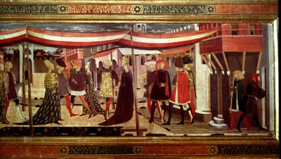 Cerimonia di matrimonio rinascimentale (dettaglio) da Giovanni di Ser Giovanni Scheggia