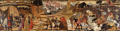 La Battaglia di Isso e la Famiglia di Dario davanti ad Alessandro - un fronte di cassone da Giovanni di Ser Giovanni Scheggia