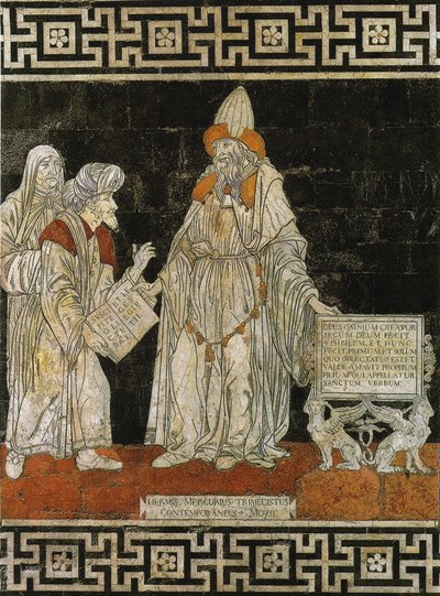 Ermete Trismegisto. Mosaico pavimentale nella Cattedrale di Siena da Giovanni di Stefano