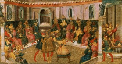 La morte di Giulio Cesare, c.1446-50 da Giovanni di Tommaso Angelo