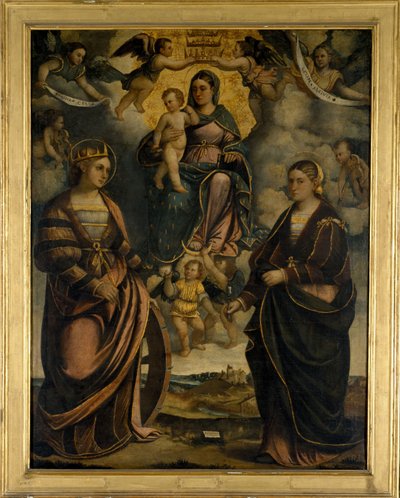 Madonna e Bambino tra i santi Caterina e Apollonia da Girolamo Dal Toso