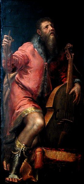 Violoncellista, c.1562 da Girolamo Mazzola Bedoli