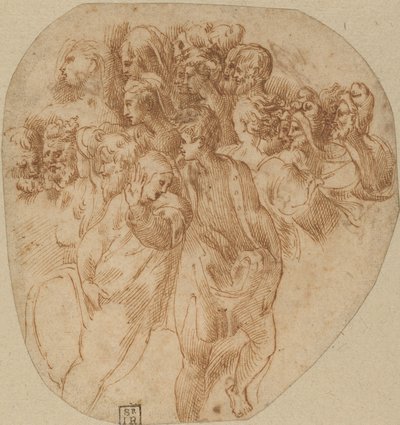 Studi di Figure (recto) da Girolamo Mazzola Bedoli