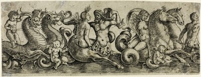 Fregio con tritoni e ninfe da Girolamo Mocetto