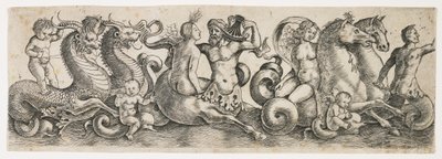 Fregio con Tritoni e Ninfe, c. 1517 da Girolamo Mocetto