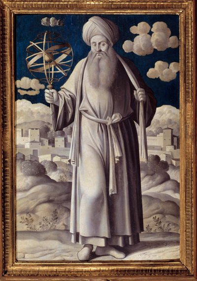 Ritratto a figura intera di Tolomeo (Claudio Tolomeo) da Girolamo Mocetto