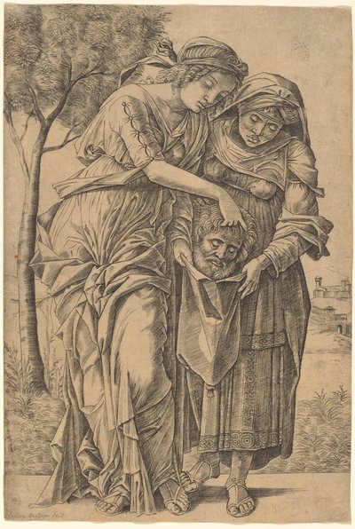 Giuditta con la testa di Oloferne da Girolamo Mocetto after Andrea Mantegna