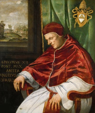 Ritratto del Papa Gregorio XII da Girolamo Muziano