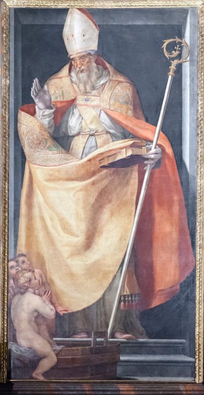 San Nicola e i tre bambini da Girolamo Muziano