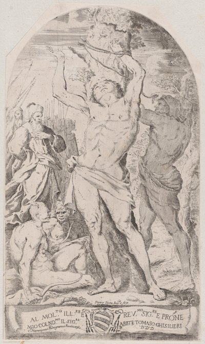 San Sebastiano legato a un albero da Girolamo Pedrignani