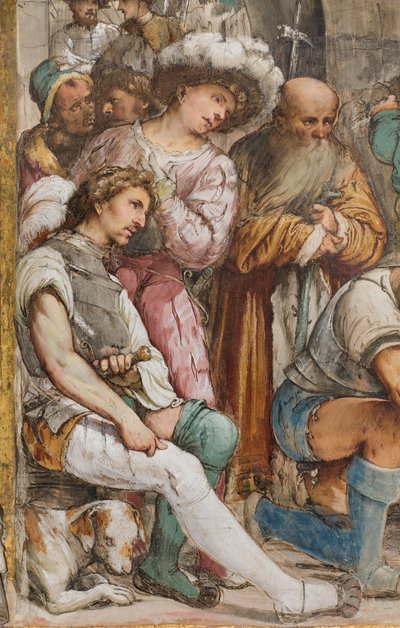Navata Centrale, Quinta Campata Sud, Flagellazione di Cristo, Girolamo Romanino da Girolamo Romanino