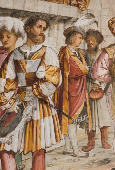 Navata Centrale, Quinta Campata Sud, Cristo davanti a Pilato, Girolamo Romanino da Girolamo Romanino