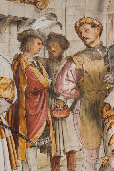 Navata centrale, Quinta Campata Sud, Cristo davanti a Pilato, Girolamo Romanino da Girolamo Romanino