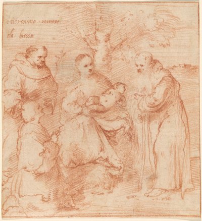 La Madonna e il Bambino con i Santi Francesco e Antonio Abate e un Donatore da Girolamo Romanino