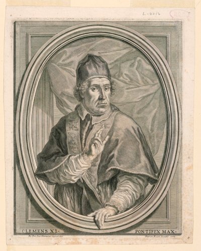 Ritratto di Papa Clemente XI da Girolamo Rossi