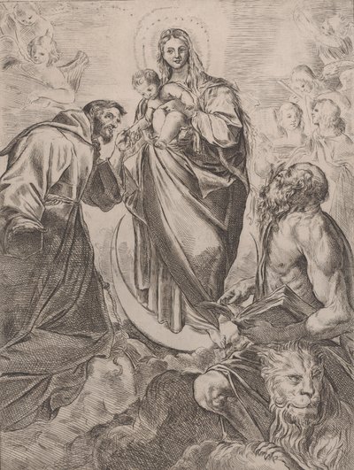 La Vergine con i Santi Girolamo e Francesco da Girolamo Rossi