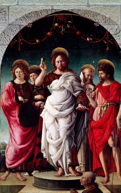 Redentore benedicente, di Girolamo da Cremona da Girolamo da (attr. to) Cremona