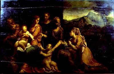 Matrimonio Mistico di Santa Caterina da Girolamo da (circle of) Carpi