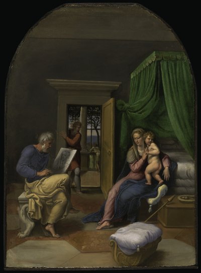 San Luca disegna la Vergine e il Bambino Gesù, c.1535 da Girolamo da Carpi