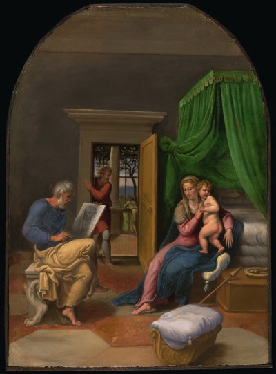 San Luca disegna la Vergine e il Bambino Gesù, c. 1535 da Girolamo da Carpi