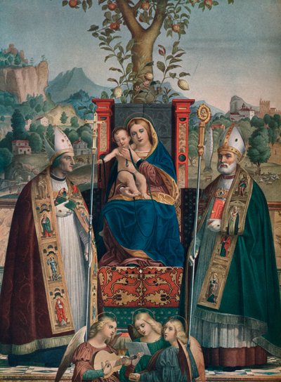 Vergine e Bambino con San Lorenzo Giustiniani e Zeno, 1874, 1903 da Girolamo dai Libri