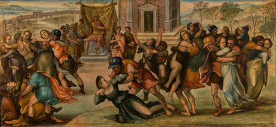 Il rapimento delle Sabine da Girolamo del Pacchia